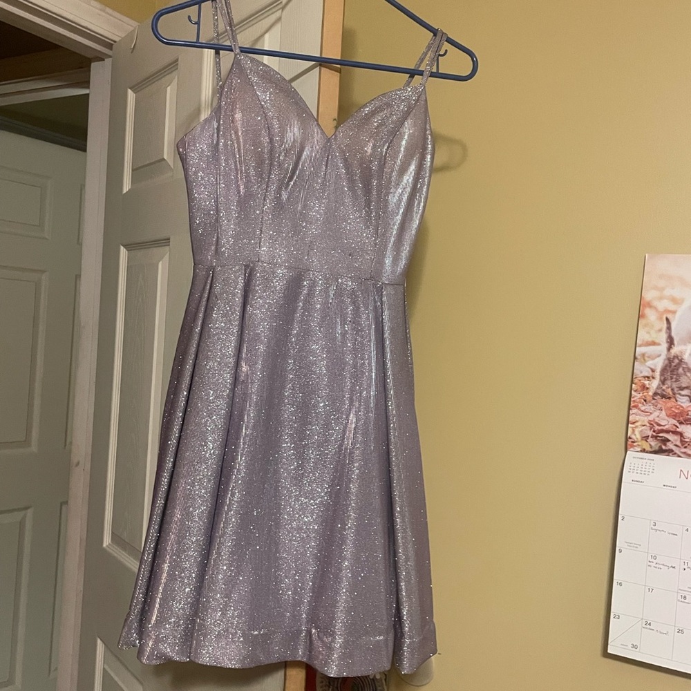 Dancing Queen Strapless Glittery, Purple Dress